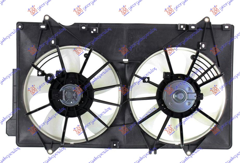 VENTILATOR KOMPLET (2.0 BENZIN) (335/335mm) (2+2 PIN)