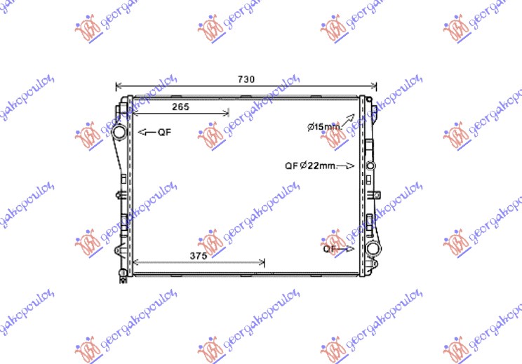 HLADNJAK BENZIN/DIZEL+/-A/C A/T (64x50)