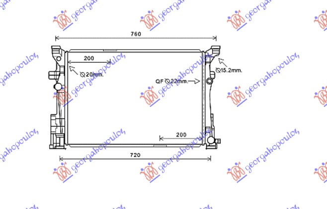 HLADNJAK MOTORA BENZIN/DIZEL+/- A/T (64x44)