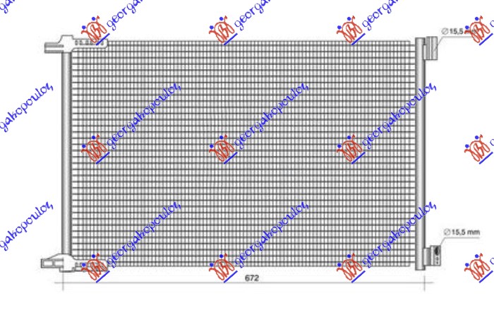 HLADNJAK KLIME 2.0-3.0 BENZIN/HIB 2.0-2.9 DIZEL