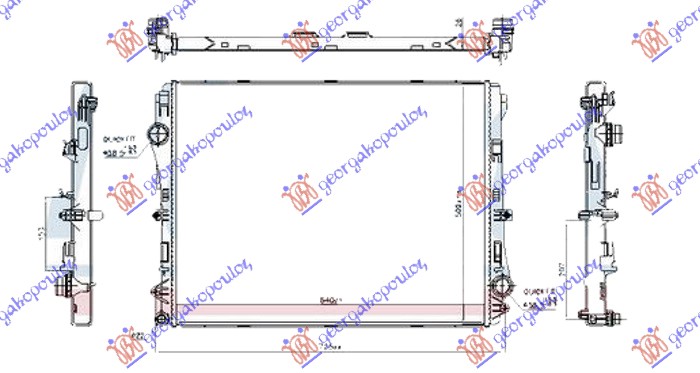 HLADNJAK MOTORA 2.0 BENZIN/HIB MANUAL/AUTOMATIK 640x502