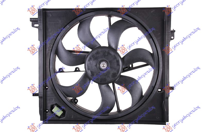 VENTILATOR KOMPLET (ZA SVE BENZIN/DIZEL) (IZUZEV ZA BENZIN 1.2DIG-T MANUELNI) (MAN/AUTO)