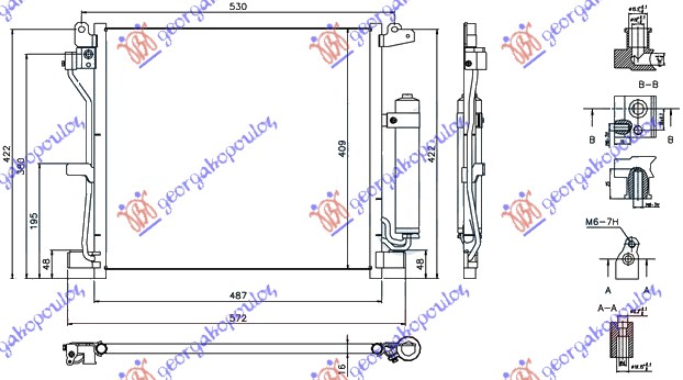 HLADNJAK A / C 1.5DCi (45X39.4)