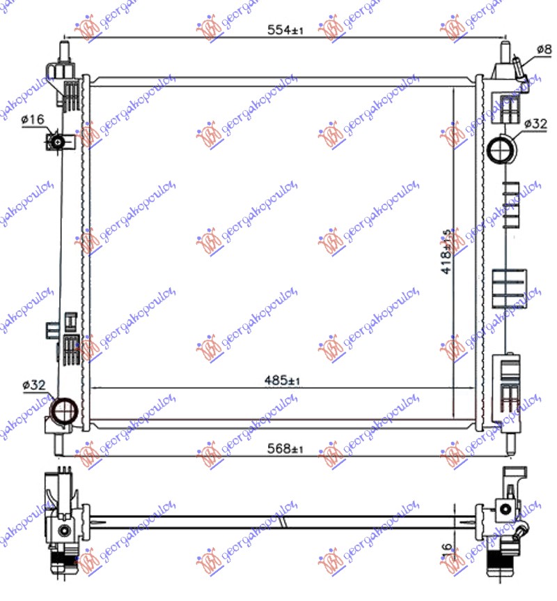 HLADNJAK 1.5 DCi DIZ - 13 (485x4 18x 16)