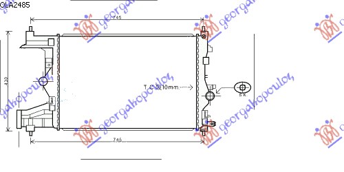 HLADNJAK MOTORA 1.4/1.6 TURBO BENZIN (MAN) (58x39.5)