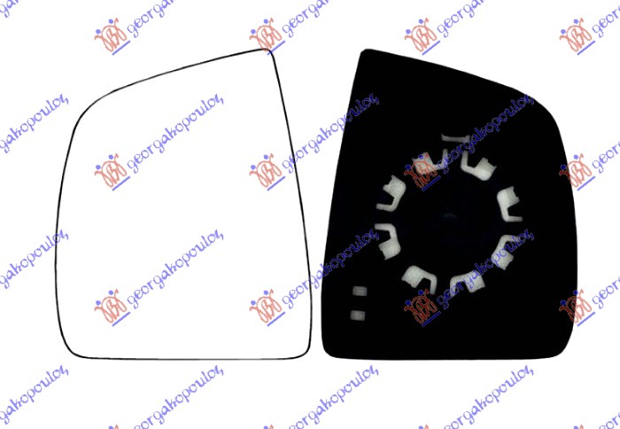 STAKLO RETROVIZORA (KONVEKSAN)O)