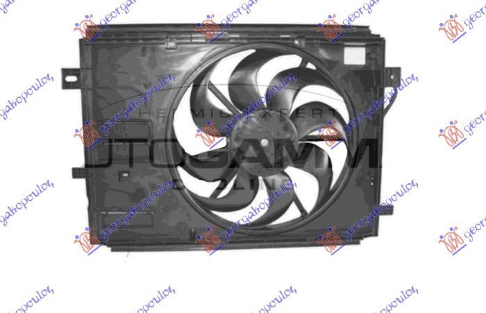 VENTILATOR KOMPLET (1.2 BENZIN - 1.5/1.6 DIZEL) (428mm) (250W) (2 PIN)