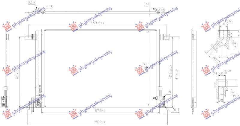 HLADNJAK KLIME 3.0 BENZIN / 4.0 BENZIN-HIBRID (676x434) (NISSENS)