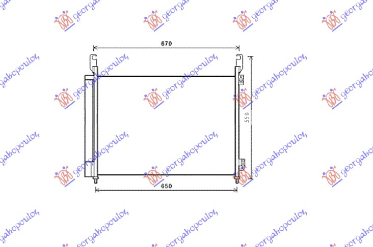 HLADNJAK KLIME 2.0 Dci/2.5i 16V (63x45.2x16)