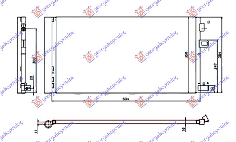 HLADNJAK KLIME 1.6i 16v (H4M) BENZIN (650x350)