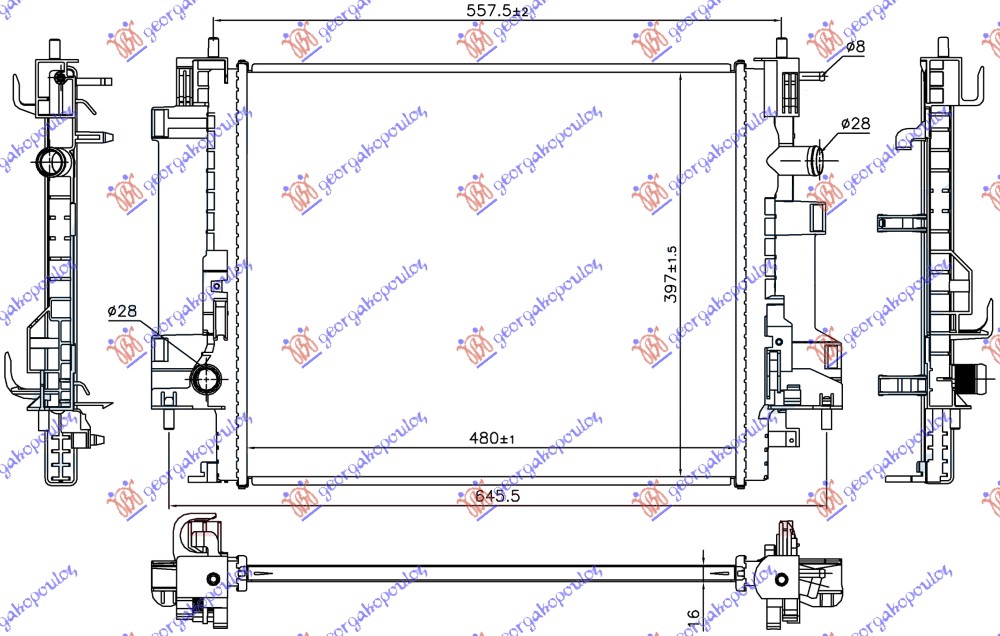 HLADNJAK 0 .9 TURBO / 1.0 12v BENZIN