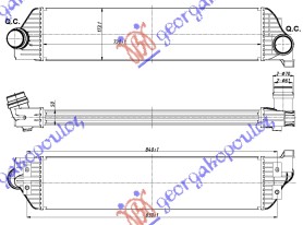 HLADNJAK INTERKULERA 2.3 CDTi (730x173x50)