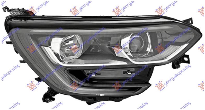 FAR ELEKTRICNI CRNI (H7/H7) SA LED DNEVNIM SVETLOM (TYC)