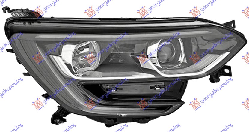 FAR ELEKTRICNI (H7/H7) CRNI SA LED DNEVNIM SVETLOM (VALEO)