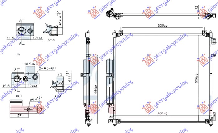 HLADNJAK KLIME 3.0 D (MOTOR 30DDTX) DIZEL (595x570x12)