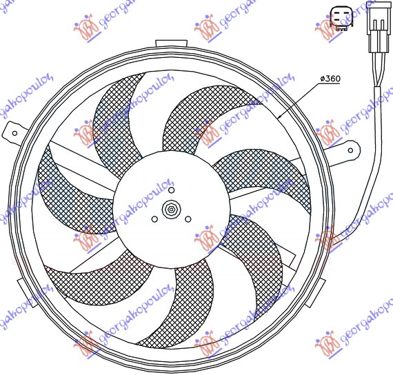 VENTILATOR KOMPLET (S) (3 PIN)