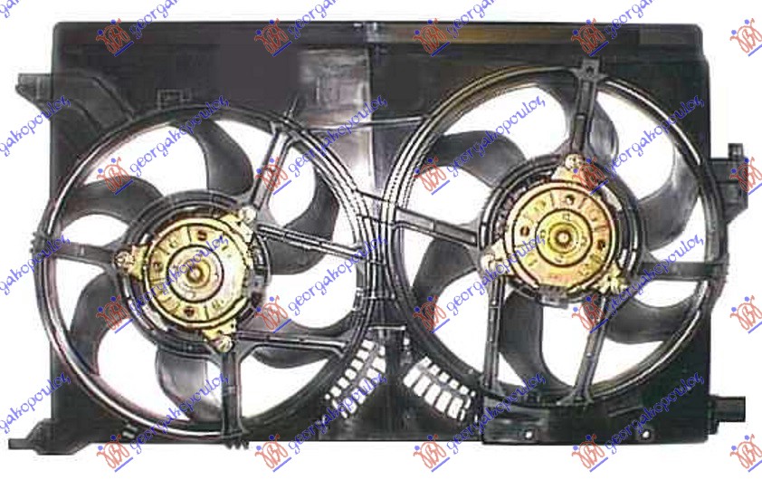 VENTILATOR KOMPLET (DUPLI) BENZIN -DIZEL