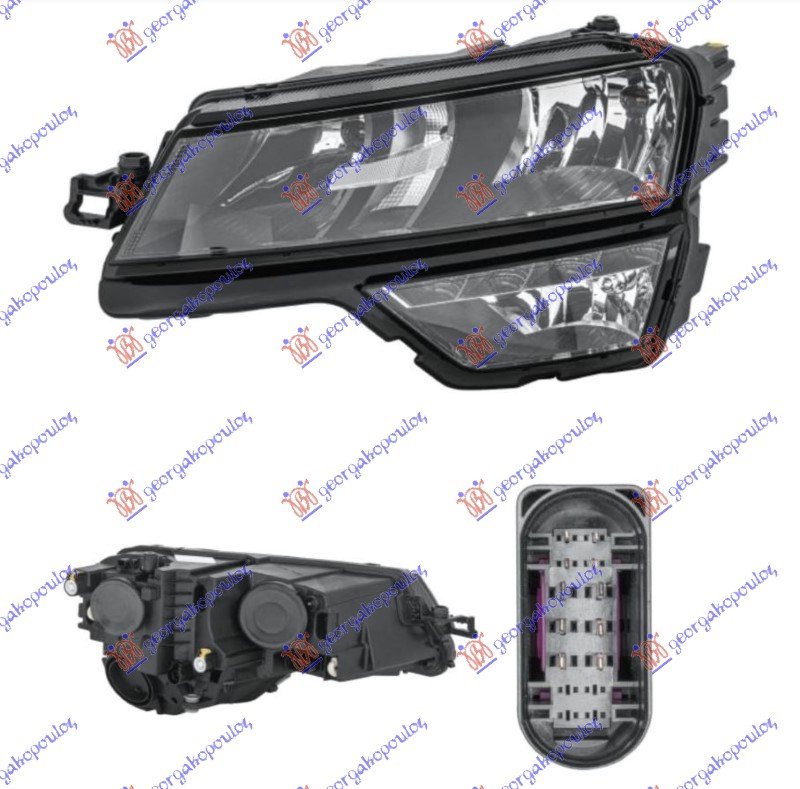 FAR ELEKTRICNI (H7/H1) SA LED DNEVNIM SVETLOM (DEPO)