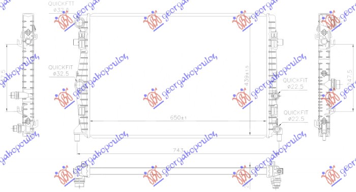 HLADNJAK MOTORA 1.0 TGI/1.0 TSI BENZIN - 1.6 TDI DIZEL (MANUELNI/AUTOMATSKI) (650x439)