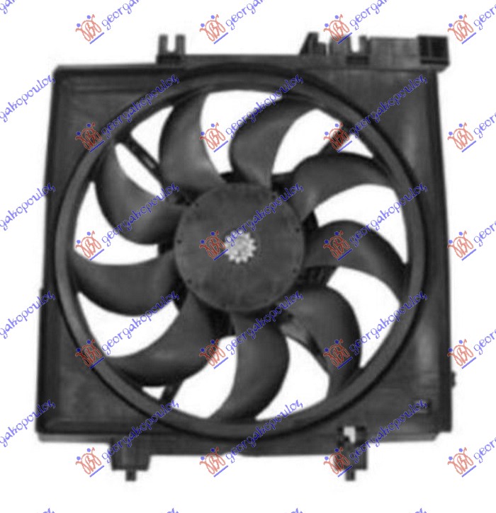 VENTILATOR KOMPLET (2.0 TURBO) (335mm) (2 PIN)