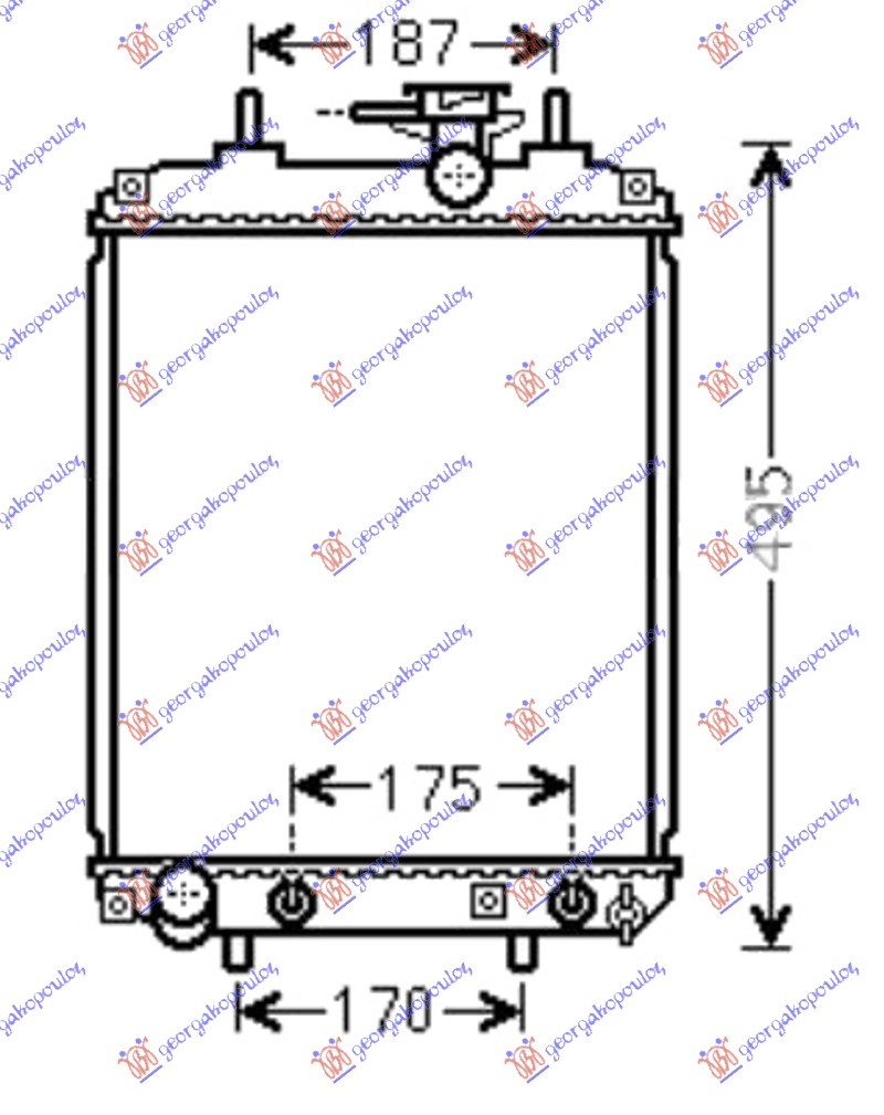 HLADNJAK MOTORA 1.0/1.3/1.5 BENZIN (MAN/AUTO) (400x310)