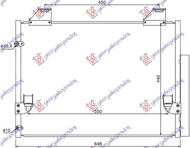 HLADNJAK KLIME 2.5-3.5 DIZ (60 0 x440 x 16)