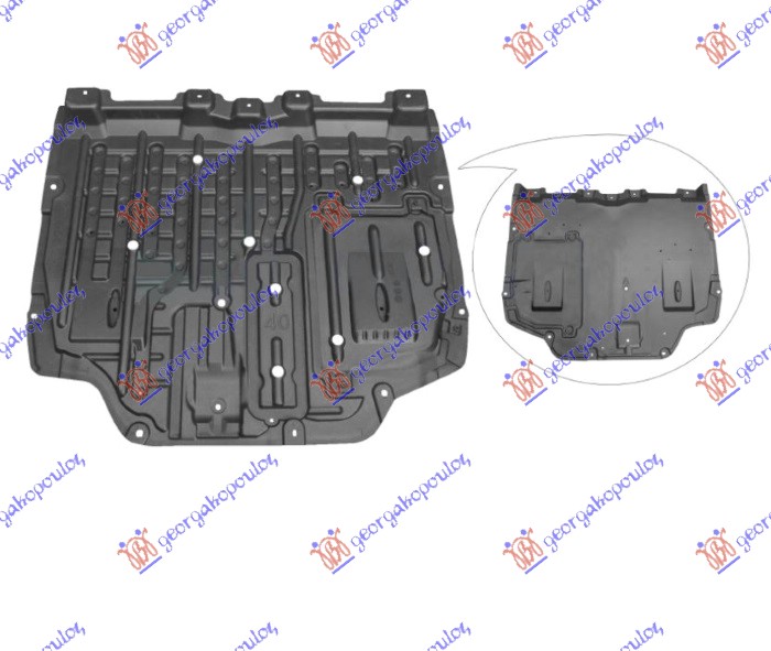 ZASTITA MOTORA (SREDNJI DEO) PLASTICNA