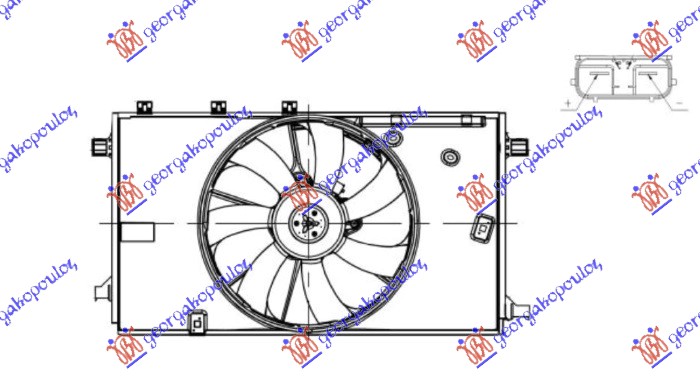 VENTILATOR KOMPLET (1.2 BENZIN)