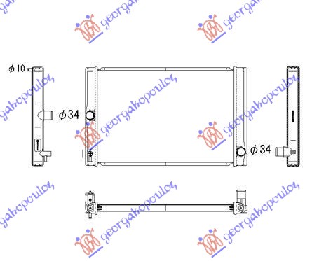 HLADNJAK MOTORA 1.4 D4d