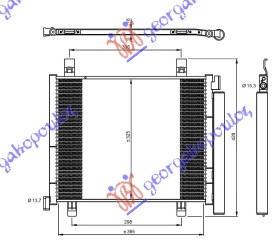 HLADNJAK KLIME 1.0i 12V (400x330x16)