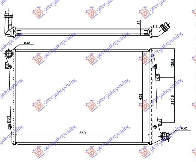 HLADNJAK MOTORA 2.0 TDi DIZEL (650x440)